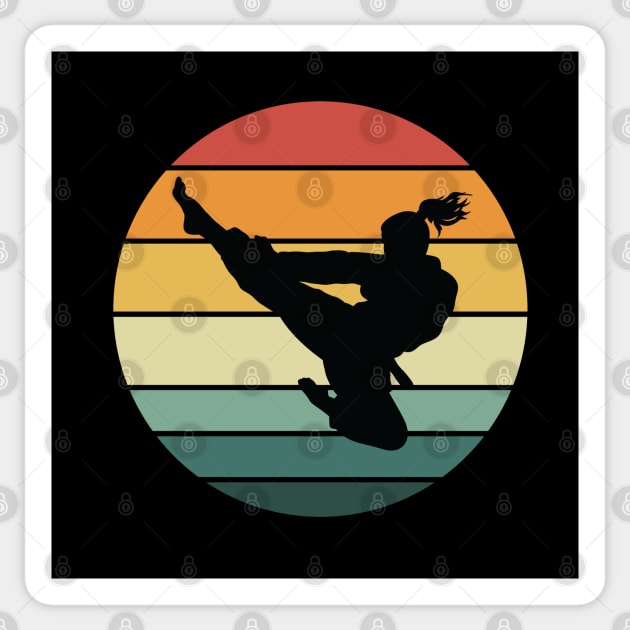 karate women girl funny gift lover Sticker by Tesszero